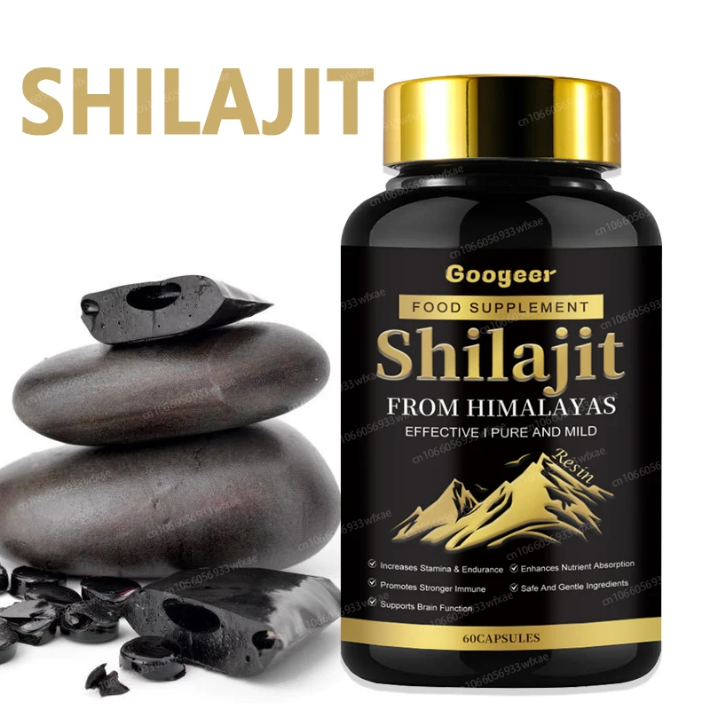 SHILAJIT Capsules Himalaya Shilajit 85+Trace Minerals Fulvic Acids Support Brain, Focus, Memory and Immune Health