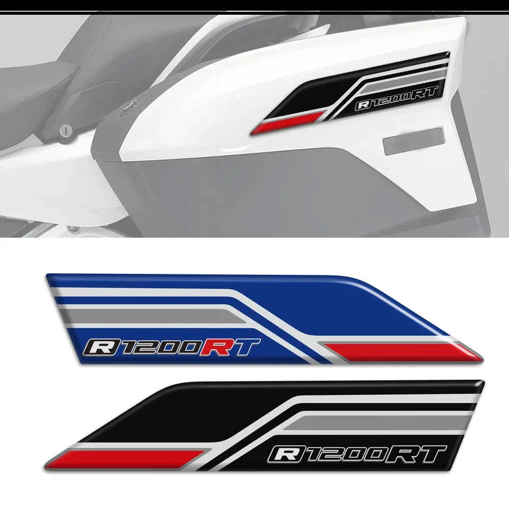 Tronco bagagem caso protetor carenagem fender emblema logotipo decalque tanque almofada adesivo para bmw r1200rt r 1200 rt r1200 rt 2016 2017 2018