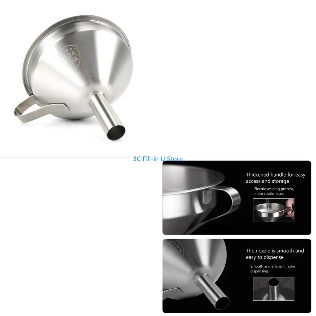 

G8TA Stainless-Steel Funnel With Cleaning Brush Removable Double-Strainer Filter For SLA/DLP/LCD UV 3D-Printer Accessory