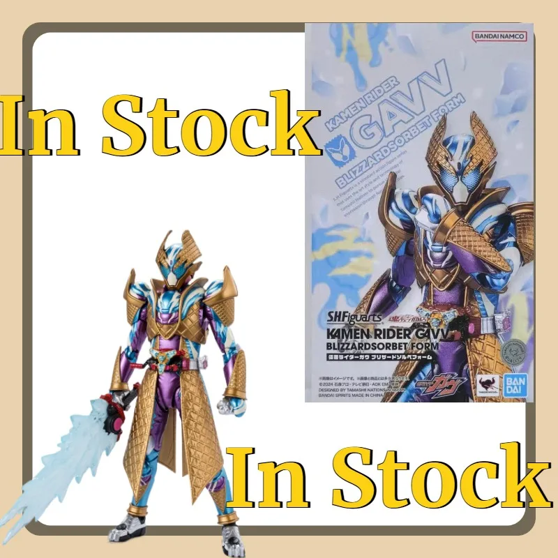 

In Stock BANDAI SPIRITS S.H.Figuarts KAMEN RIDER GAVV Blizzardsorbet Form Action Figures Desktop Decoration Model Toys