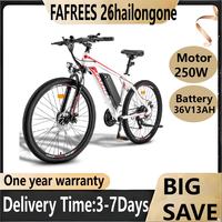FAFREES 26 Hailong One 250W Electric Bike 26Inch tire 36V 13Ah battery  Electric bicycle Outdoor MTB Mountain e-bike