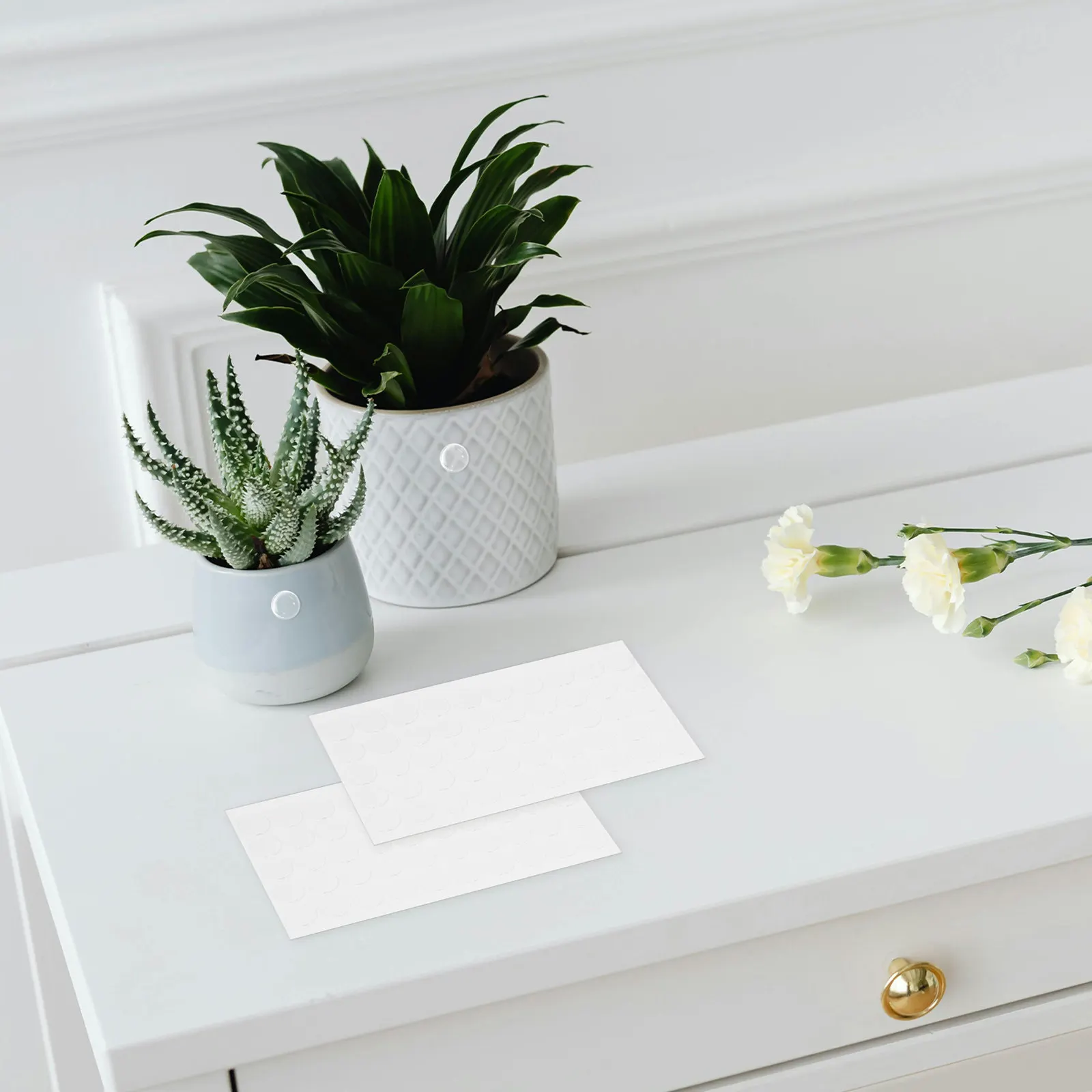 

300pcs Transparent Double Sided No Residue 0.59Inch Round Clear Adhesive For Wall Poster Craft Display Removable