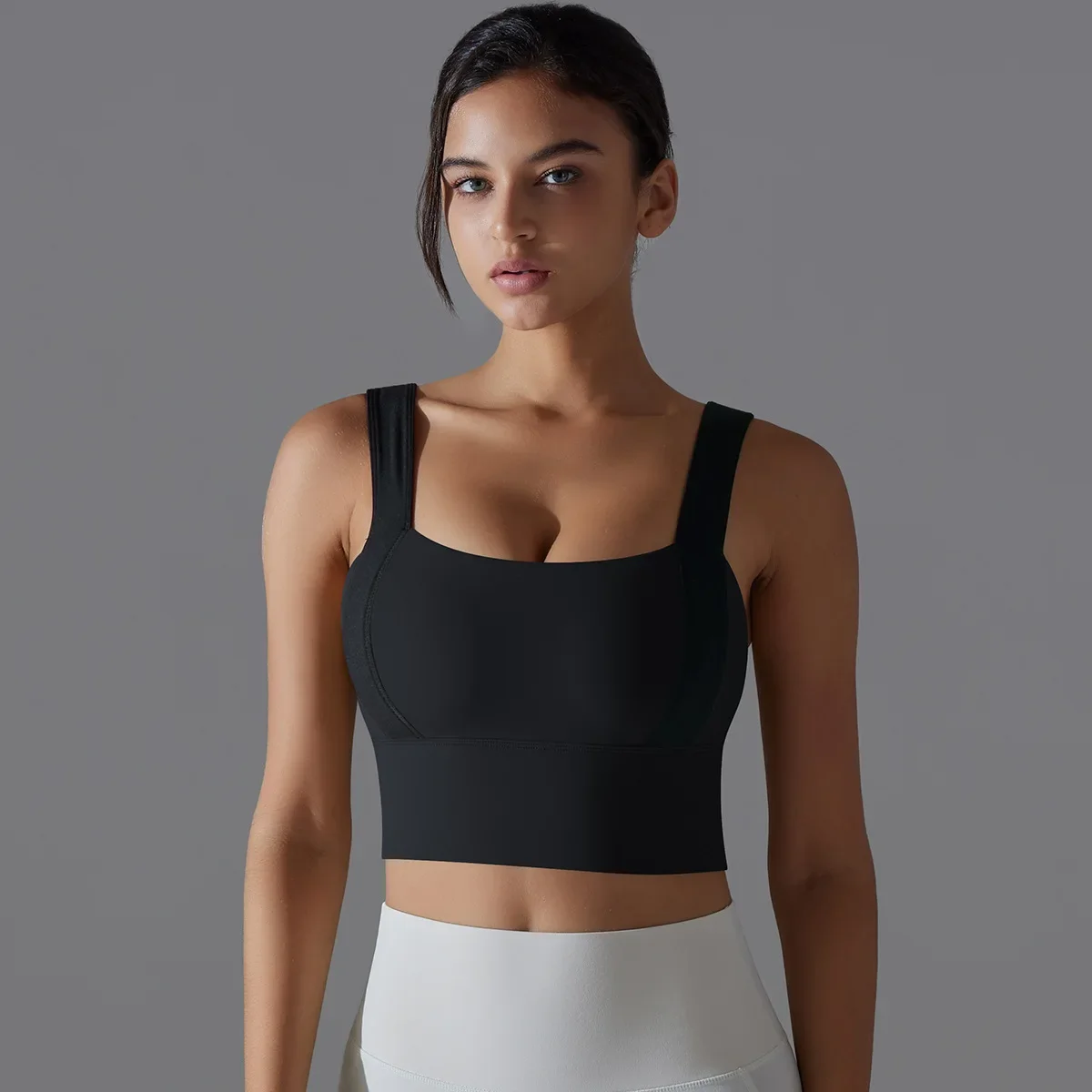 

Yoga Push Up Crop Top Sports Bra for Women Gym Underwear Shockproof Fitness Clothes Brasieres Para Mujer Active Wear Bralette