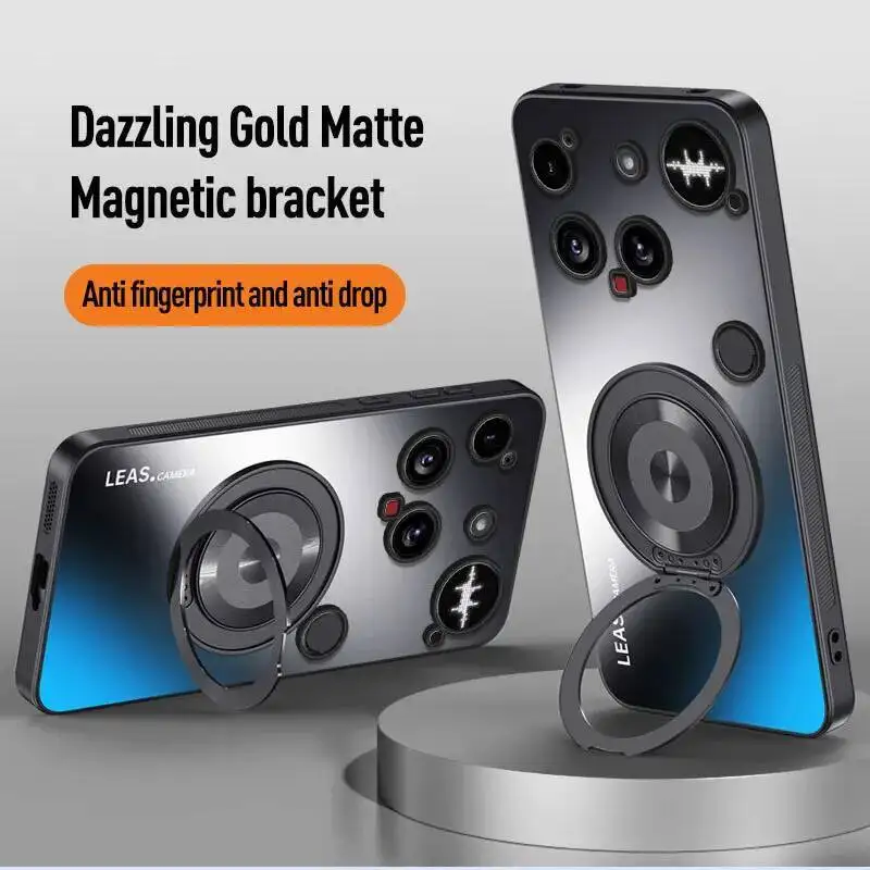 

For Nothing Phone 3 Case Magnetic MagSafe AG Matte Ring stand Cover For Nothing Phone3 hard pc Protect Shell Shockproof Bumper