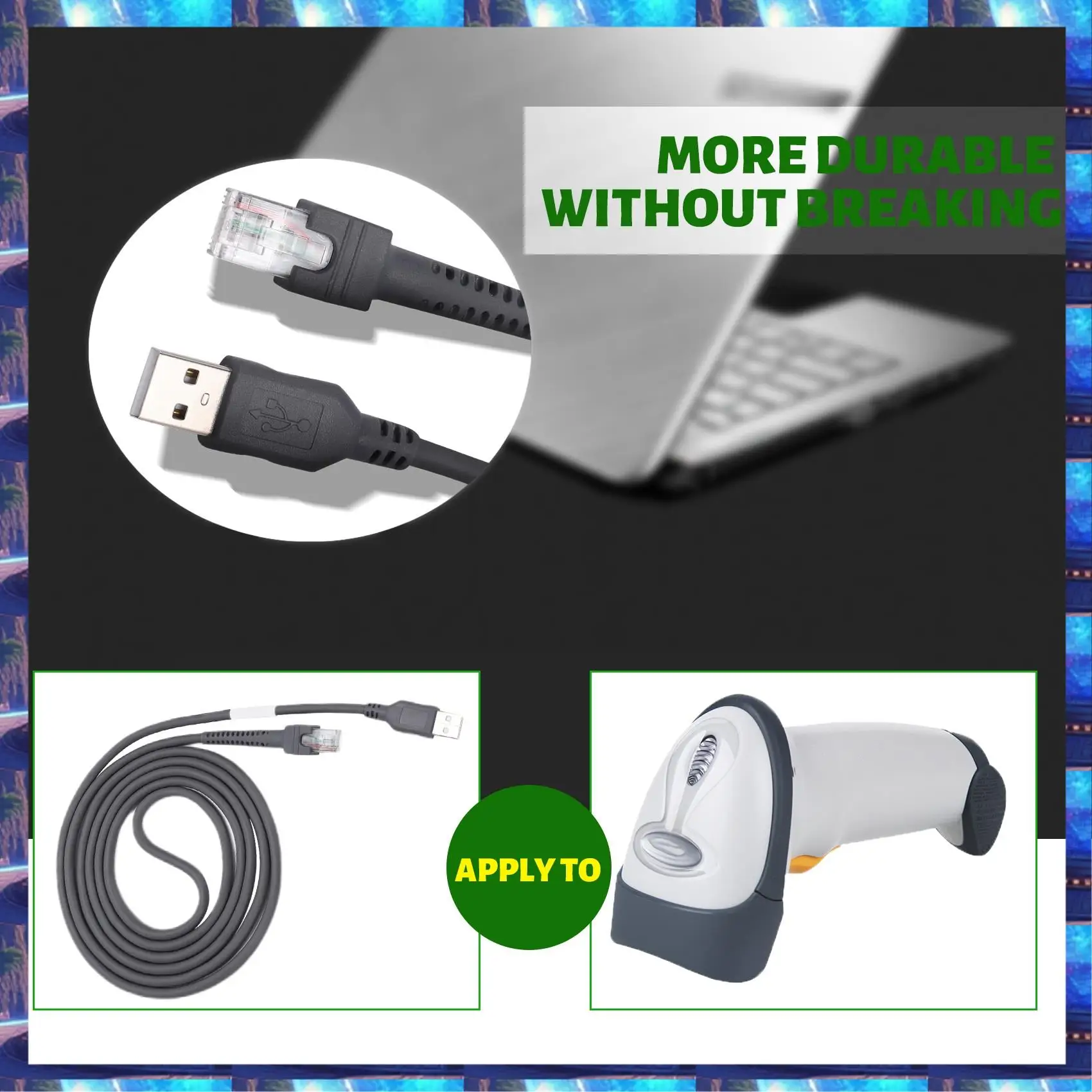2025 Scanner Data Cable LS2208 AP LS4208 DS9208 Barcode Scanner USB Port Data Cable,Scanner Data Cable LS2208 AP LS4208 DS9208 B