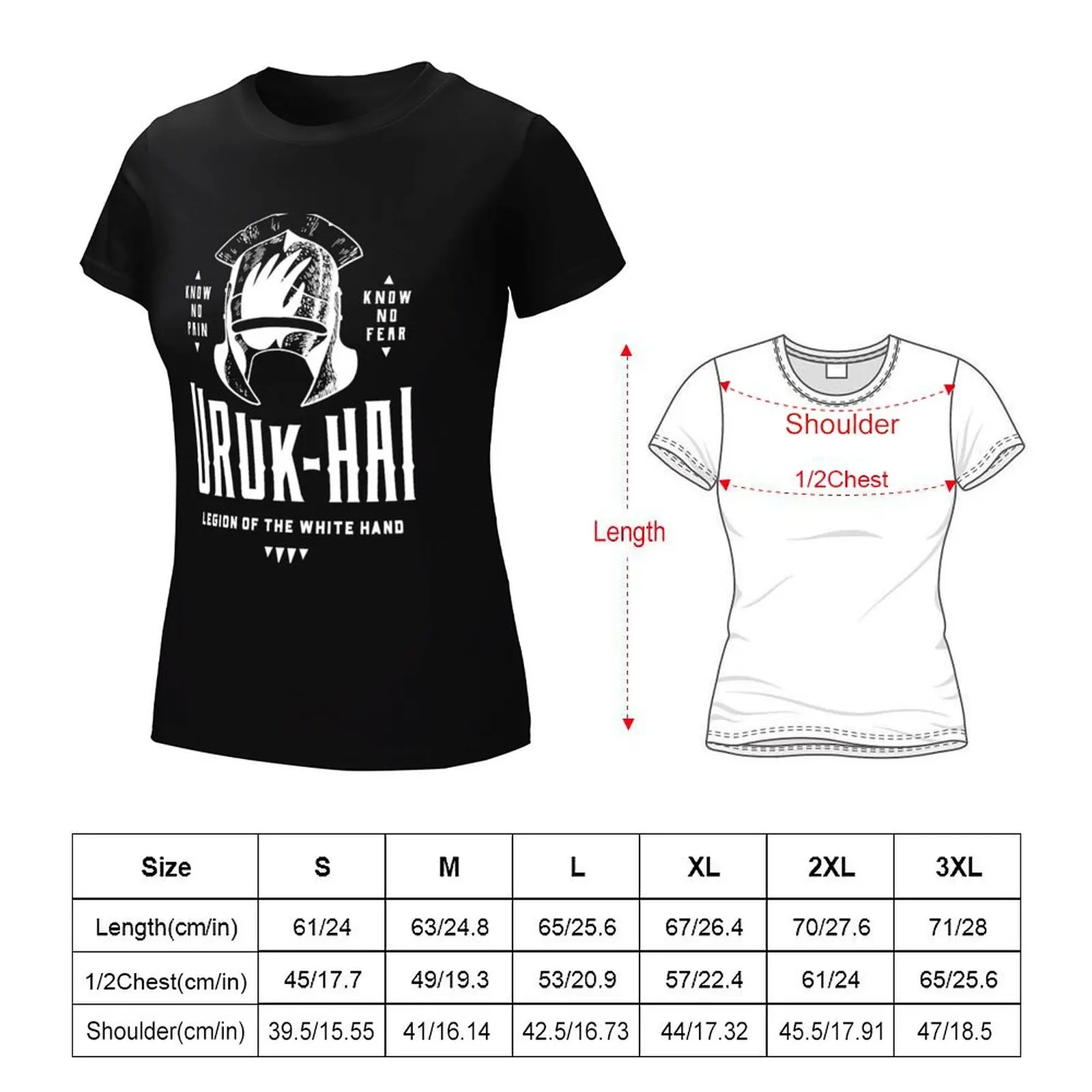 Uruk Hai T-Shirt lady clothes blacks hippie clothes cropped t shirts for Women