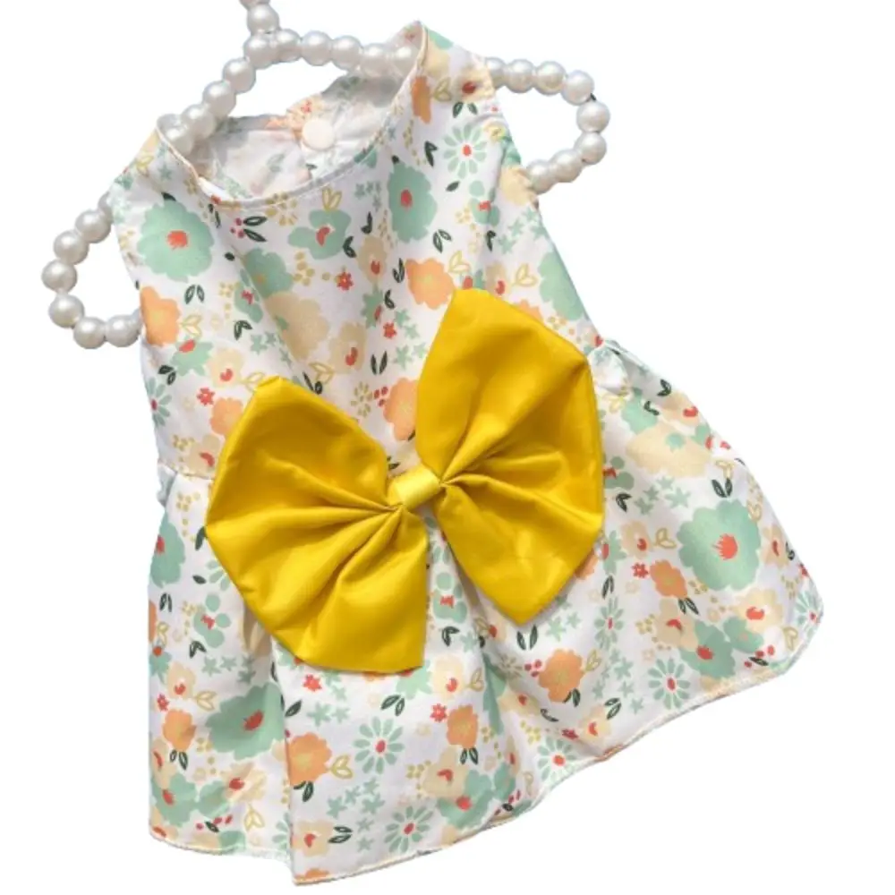 

Cat Costume Floral Printed Cat Dog Dress Cute Butterfly Skirt Puppy Princess Skirt XS-XXL Wedding Dress Pet Skirt Spring Summer