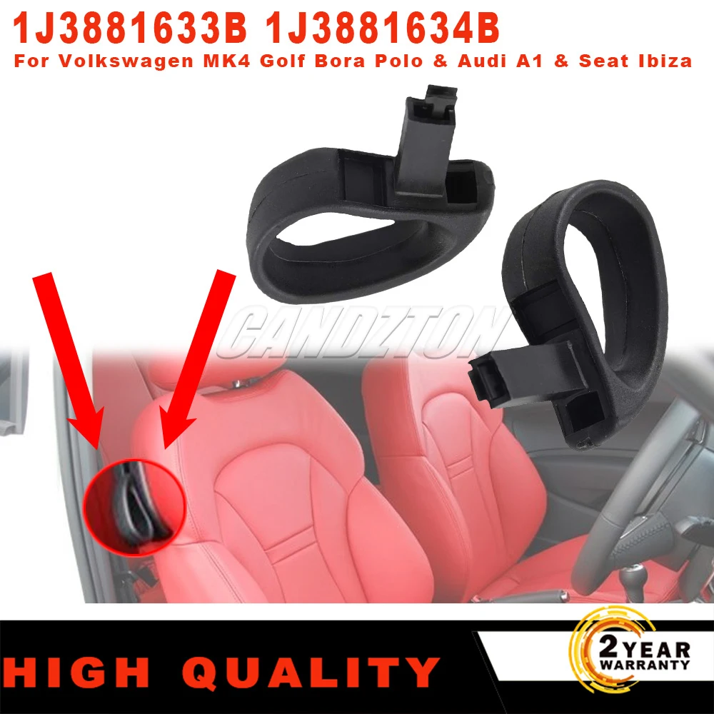Car Front Seat Lift Tilt Lever Handle Left & Right For VW MK4 Golf Bora Polo &  Audi A1 & Seat Ibiza 1J3881633B 1J3881634B