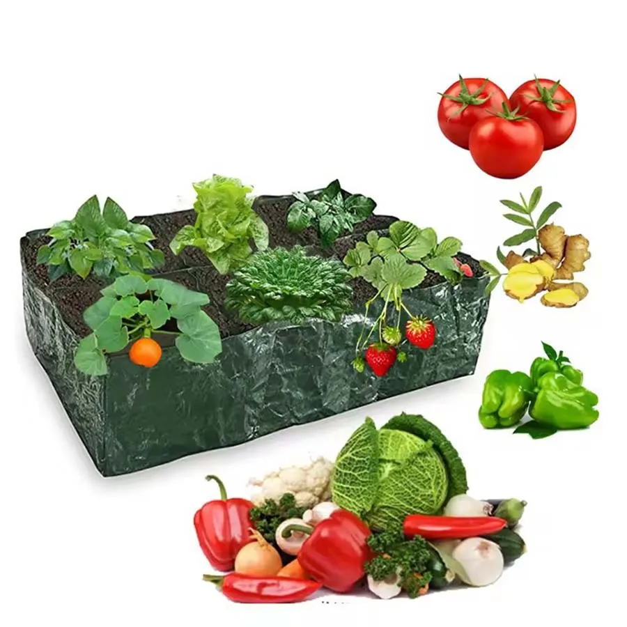 4/6/8 Grids Grow Bag Plant Garden Planter Vegetable Flower Nursery Pot Flowerpot Round Cultivation Growth Container Outdoor ﻿ gallery 4
