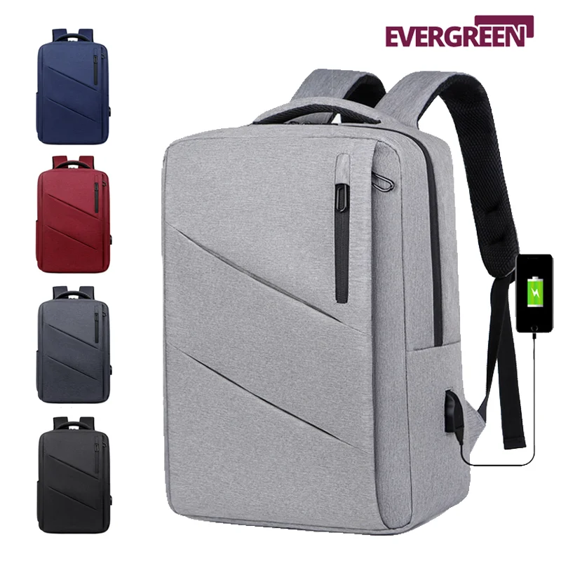 

Backpack Men's Business Casual Computer Bag Simple Large Capacity Travel Backpack USB Charging