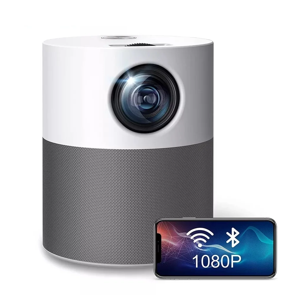 New! Projector Full HD 1080P Native 1920x1080 Android Bluetooth Home Theater Video Beamer Mini LED Projector For Home Phone