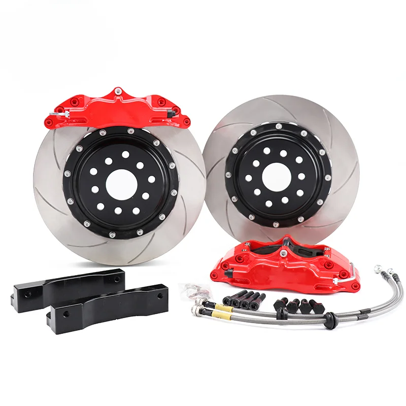 

High Performance Big Auto Brake Caliper 5200 4 Pot Disc Rotors Kit For Toyota 86 HILUX COROLLA innova LAND CRUISER Camry VIOS