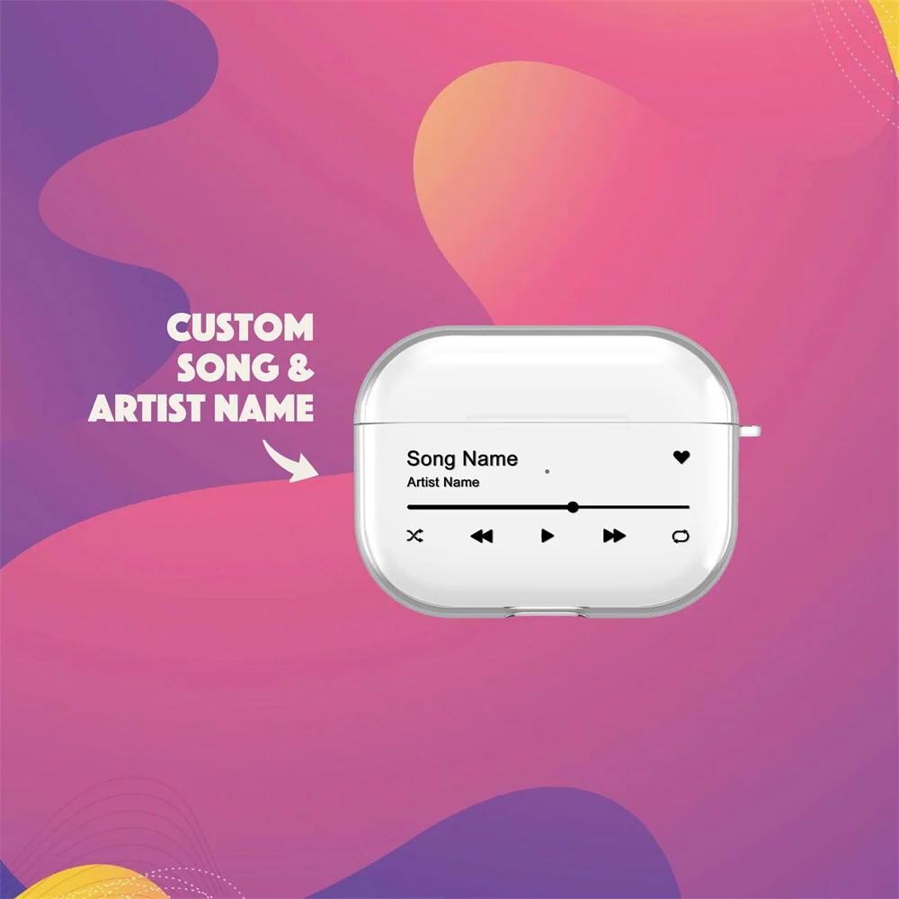 اغنية مخصصة اغنية الموسيقى البلاك لاجهزة ابل Airpods ، غطاء سيليكون ناعم ، حافظة صور شخصية ، Airpods Pro 1 ، 2 ، 3