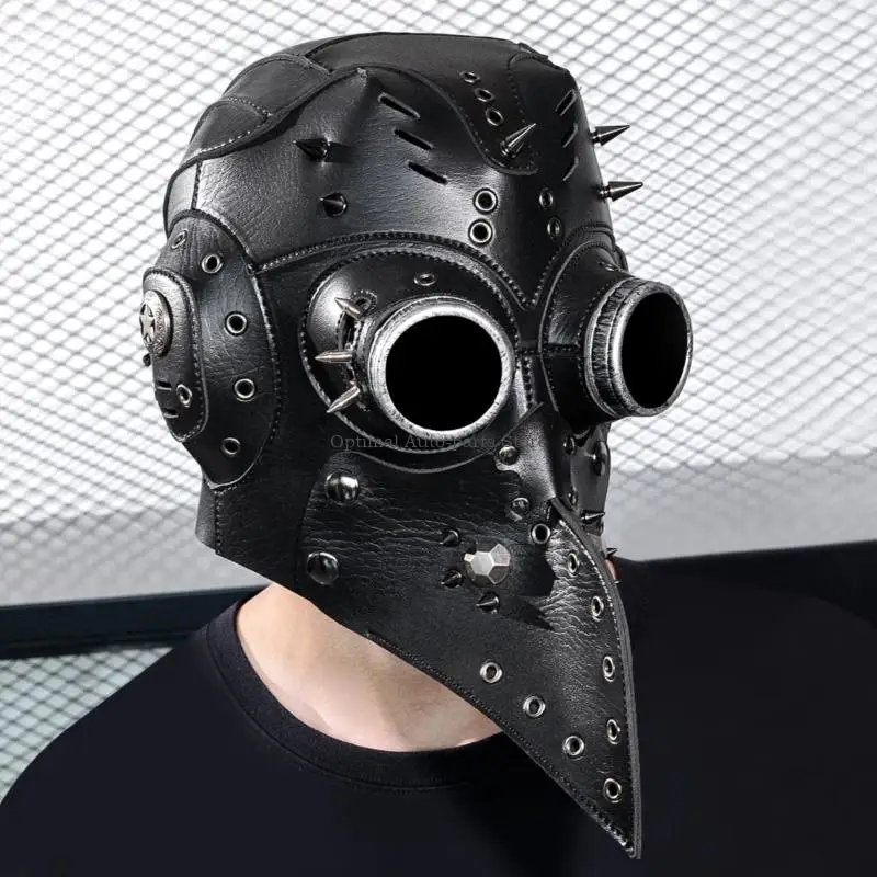 Roleplay Doctor Mask For Halloween Parties Motorcycle Lightweight Breathable Steampunk Design Riders