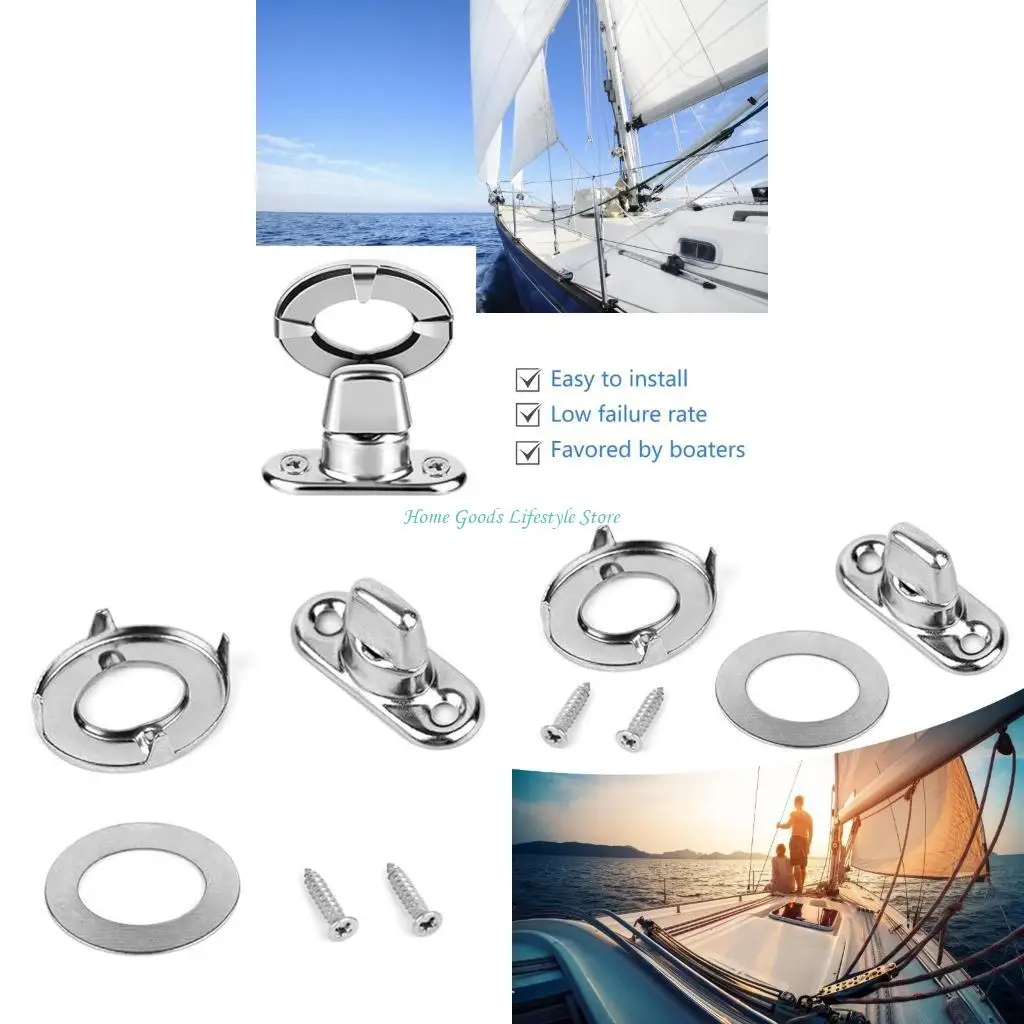 

E74E 20pcs Stainless Steel Twist Lock Fasteners for Thin Materials Assembly