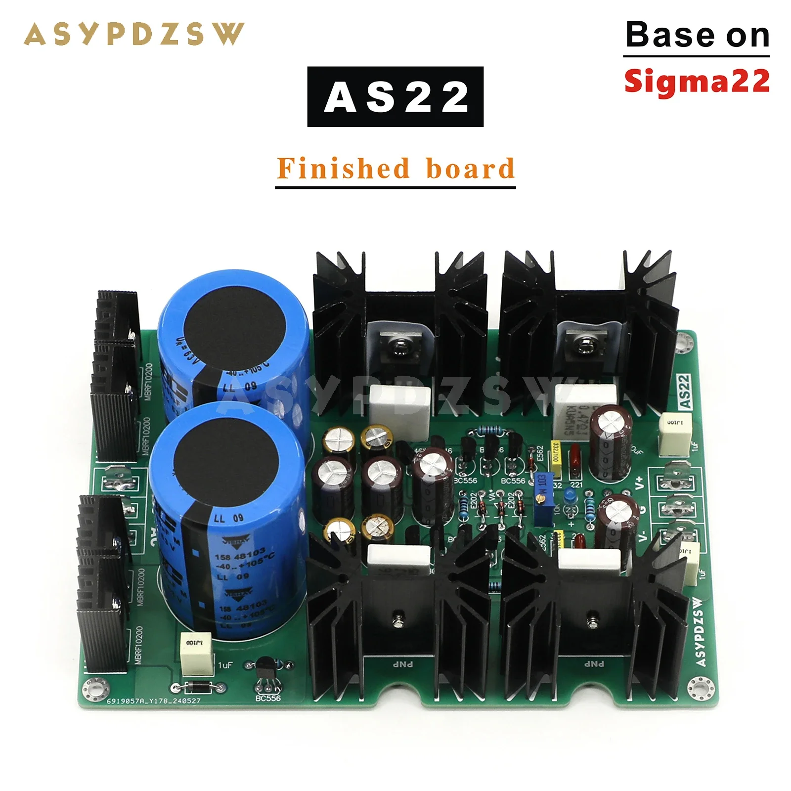 AS22 Dual Voltage Ultra low noise servo power supply Base on Sigma 22 DIY kit/Finished board