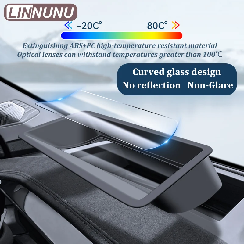 LINNUNU For Geely Atlas II Starray Car HUD Display Protective Cover Head Up Display Protective Frame Boyue L 2025 Accessories
