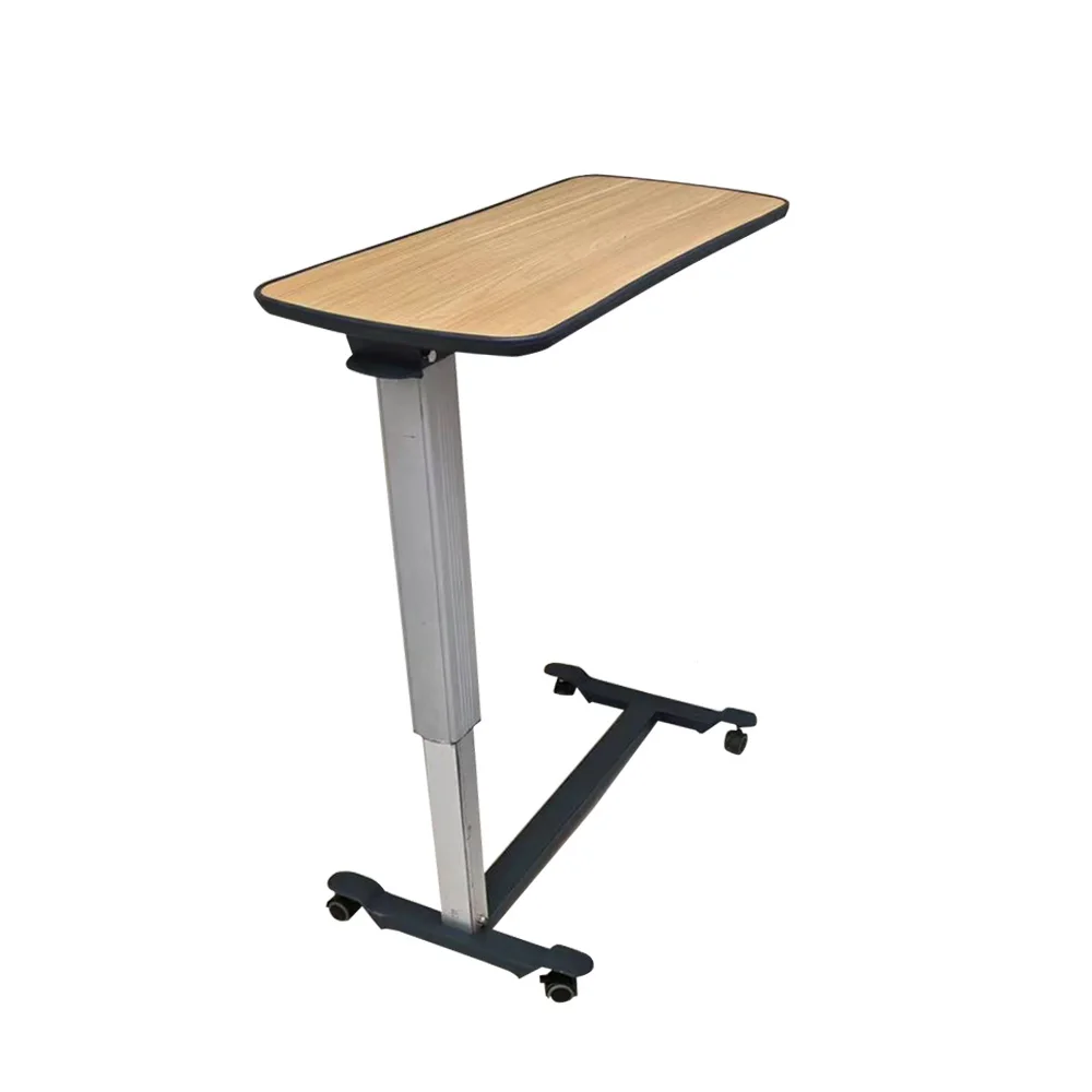 أثاث المستشفى الطبي المحمول سهل التنظيف، ارتفاع الطعام، سرير المريض القابل للتعديل، طاولة الطعام على السرير، طاولة القلب #1