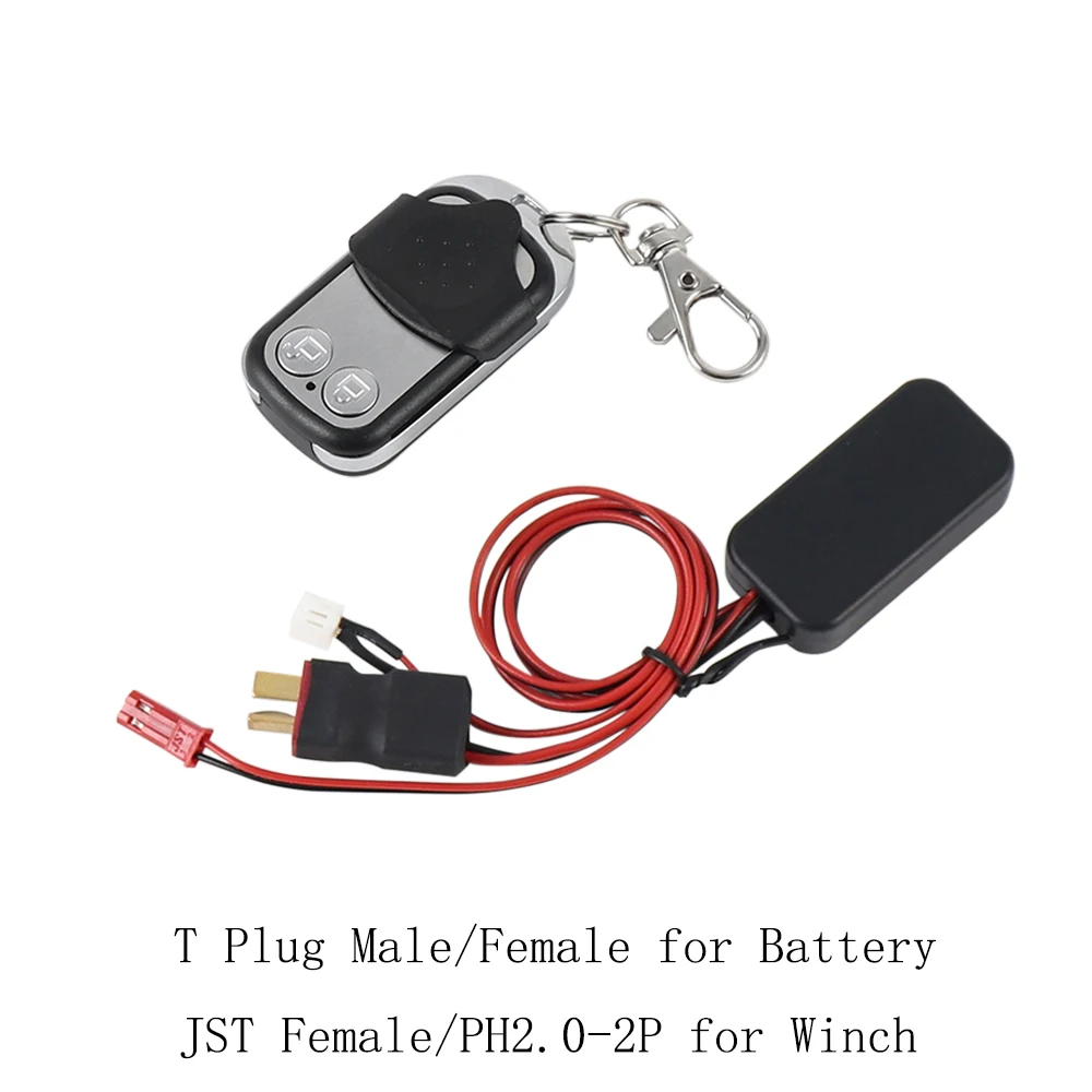 Metal Winch Wireless Remote Controller System for 1/8 1/10 RC Crawler Car YIKONG Axial SCX10 TRX4 TRX6 RGT Redcat GEN8