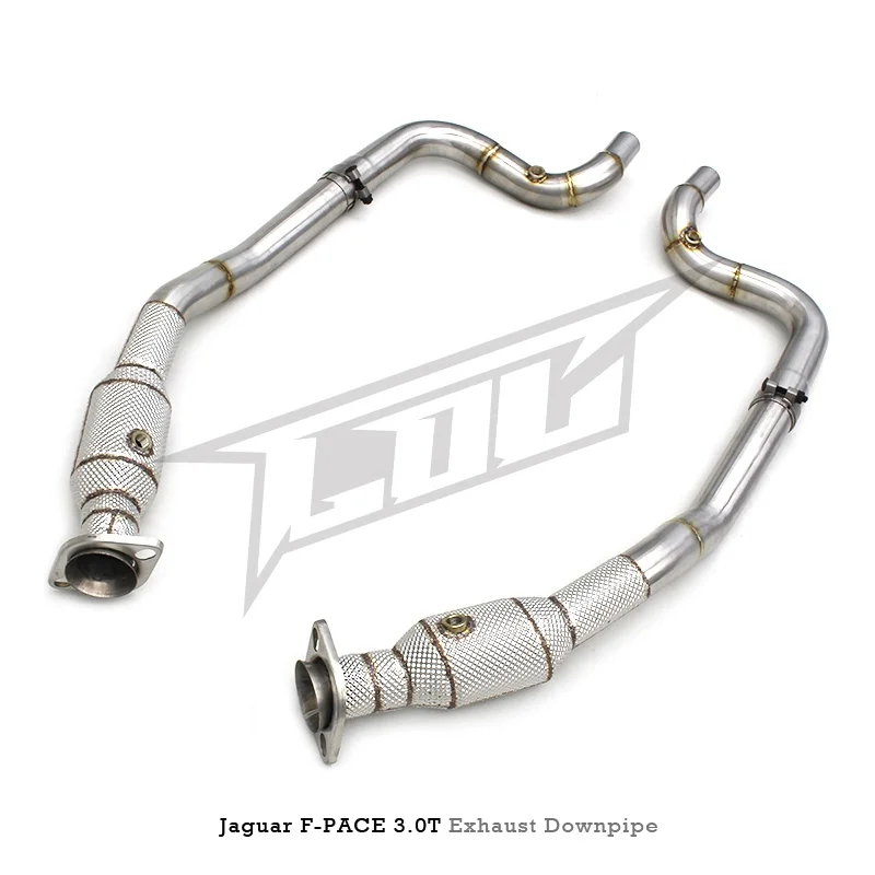 Head Section High flow Pipes Exhaust Pipes branch downpipe Exhaust Pipe with catalyst For Jaguar F-PACE 3.0T 2014-2021