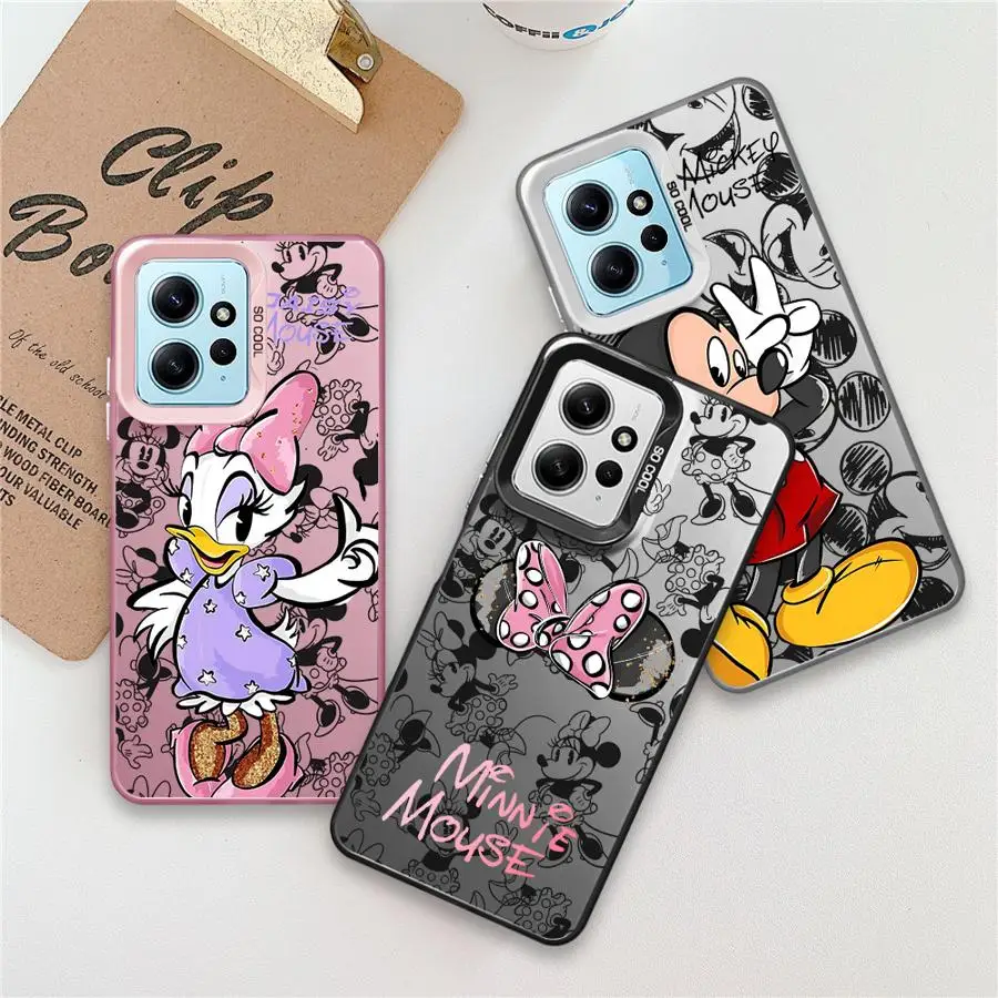 Disney Mickey Minnie Mouse Phone Case for Redmi 12 4G 12C 13C 4G 5G 13 4G Poco X3 NFC X3 Pro C50 C51 C61 Redmi A1 A2 Plus A3x