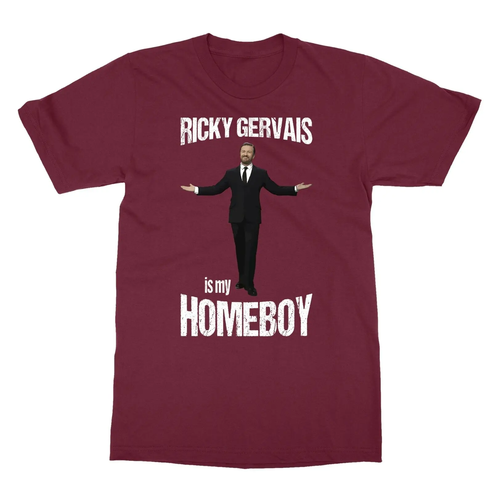 Ricky Gervais Is My Homeboy Golden Globes Monologue Fan Men's T-Shirt