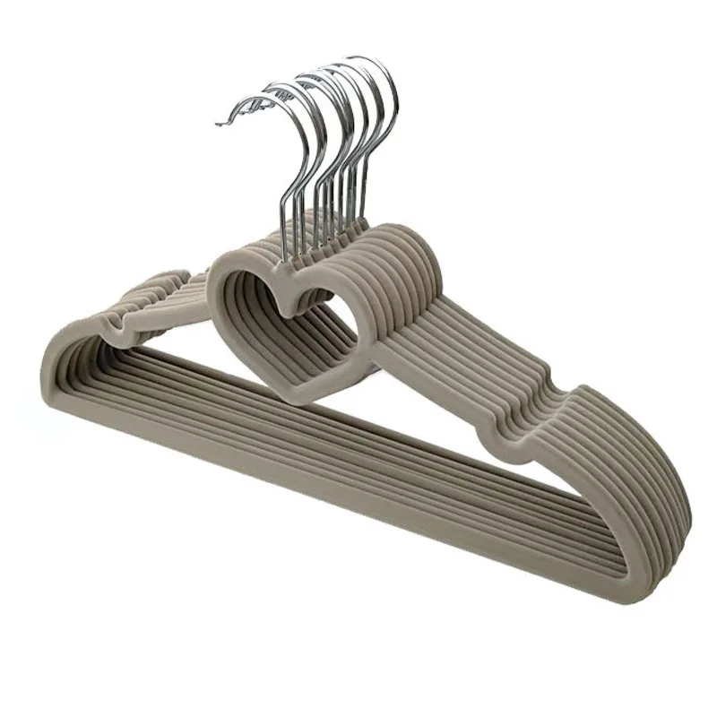 

10pcs Non Slip Velvet Hangers Suit Wardrobe Home Closet Organizer Hangers For Clothes Perchas De Terciopelo معلاق ملابس