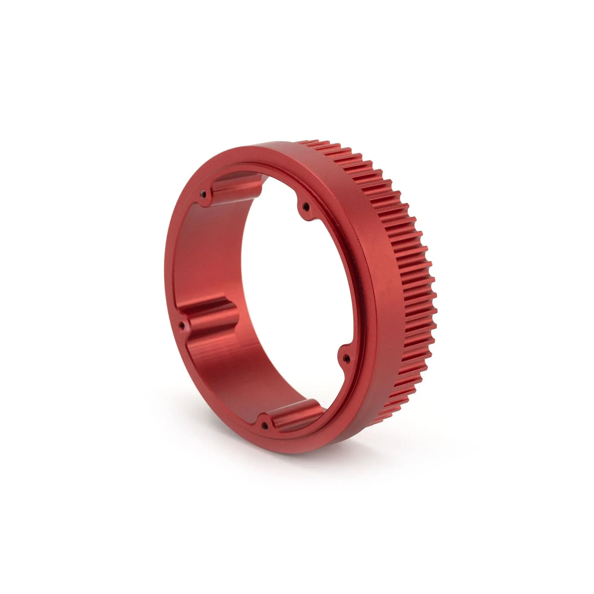 Componentes de malla de precisión de anillos de engranaje de aluminio mecanizados CNC personalizados para equipos de transmisión