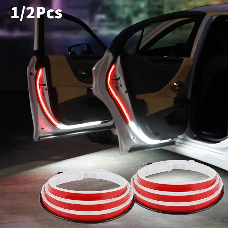 Car Door Opening Anti-collision LED Light 1/2Pcs Flashing Warning Parking Safety Welcome Lamp for Vehicle Use