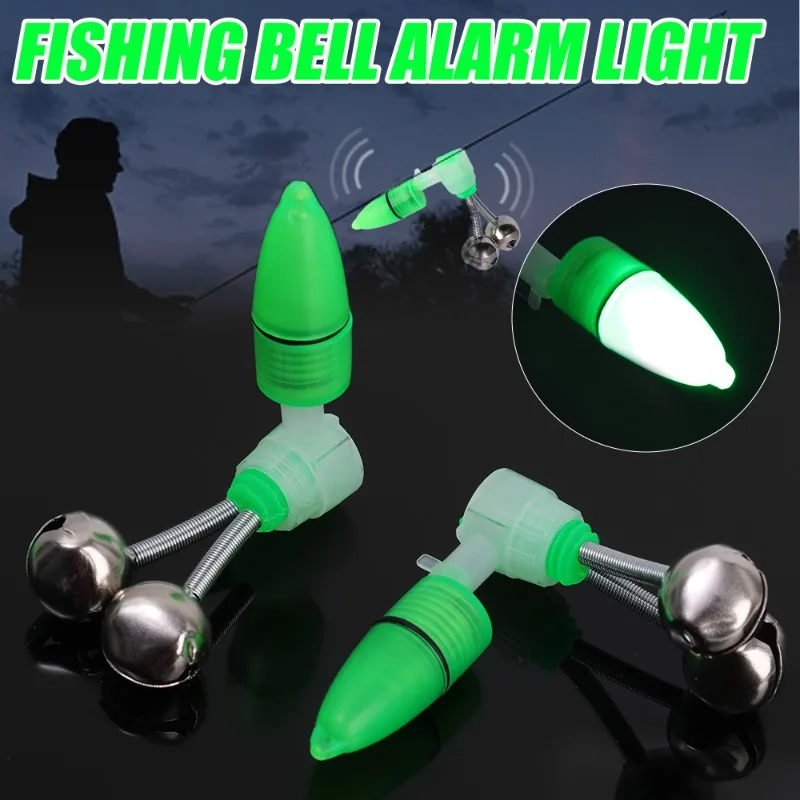 2/4Pcs Fishing Bell Bite Alarms Fishing Rod Bell Rod Clamp Tip Clip Bells Circle Outdoor Fishing Accessories Tackle Fish Alarm