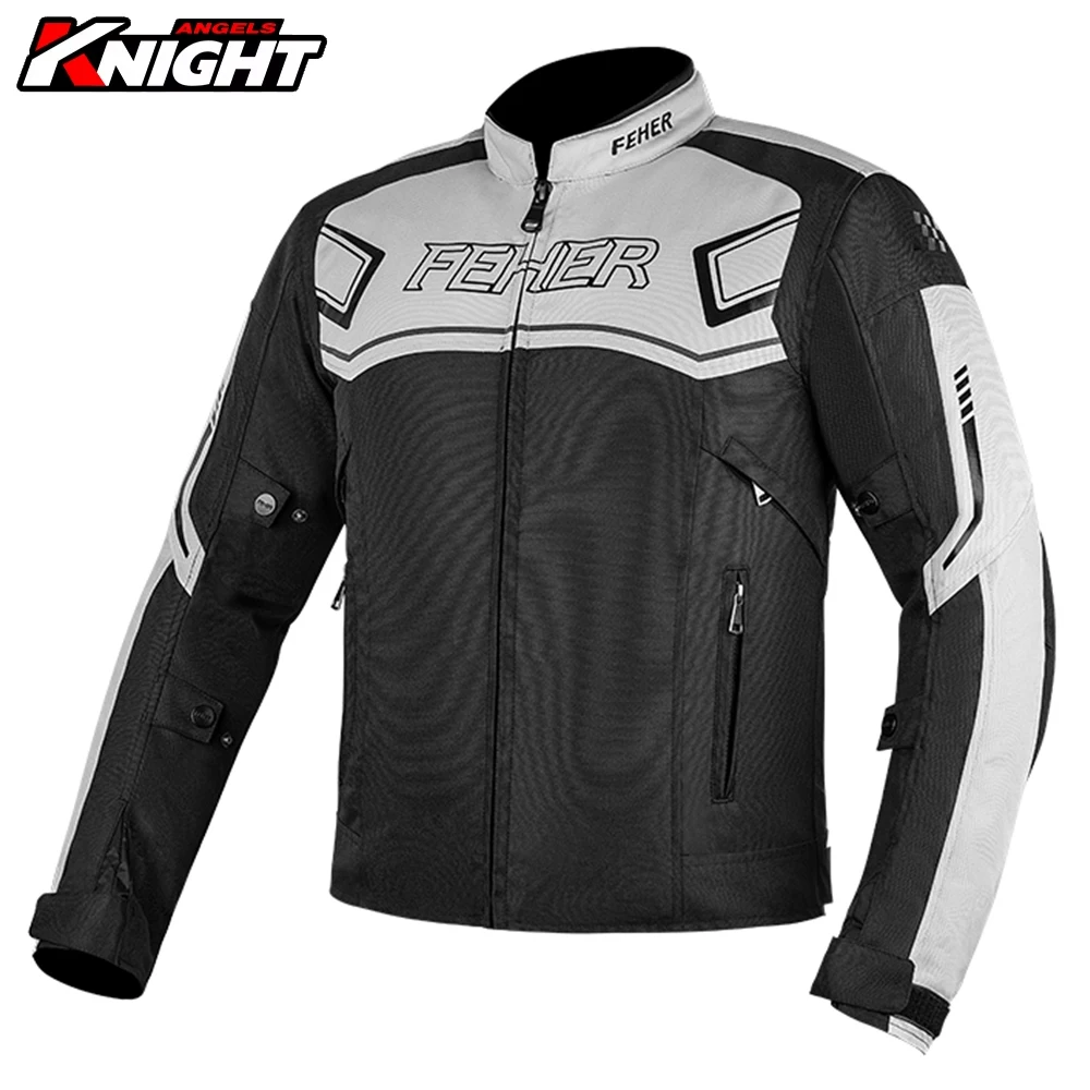 

Motorcycle Jacket for Men Waterproof Wear Resistant Keep Warm Anti-fall Motorcycle Equipments Riding Jacket All Seasons
