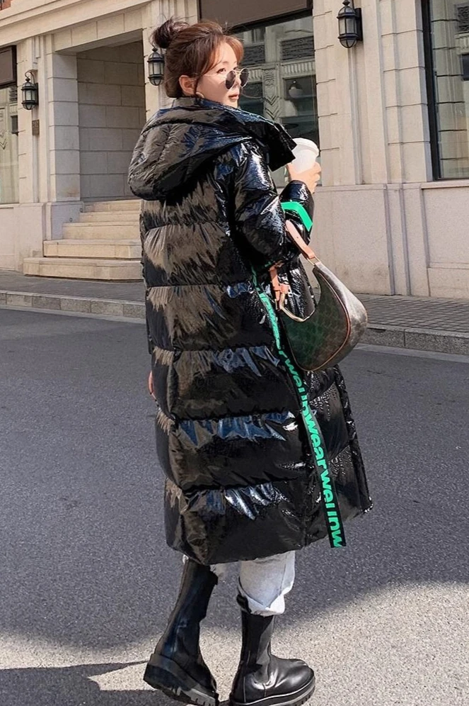 2026 겨울 여성용 다운 재킷 루즈핏 출퇴근용 후드 방풍 방수 다운 재킷