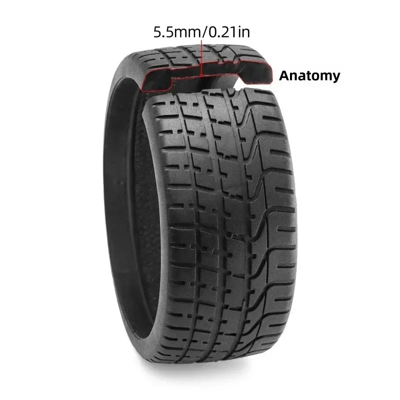 ยางรถบังคับวิทยุขนาด 101 มม. 4 ชิ้น ล้อรังผึ้งขนาด 3.9 นิ้ว สำหรับ Arrma Felony Infraction 6S BLX - ทนทาน ยึดเกาะดี รองรับแบตเตอรี่ 6S