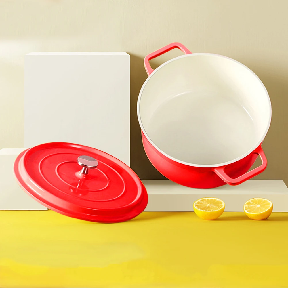 

Сверхмощная кастрюля с антипригарным покрытием и крышкой, мини-литая алюминиевая кастрюля, кастрюля, голландская духовка, литая алюминиевая кастрюля, многофункциональная посуда