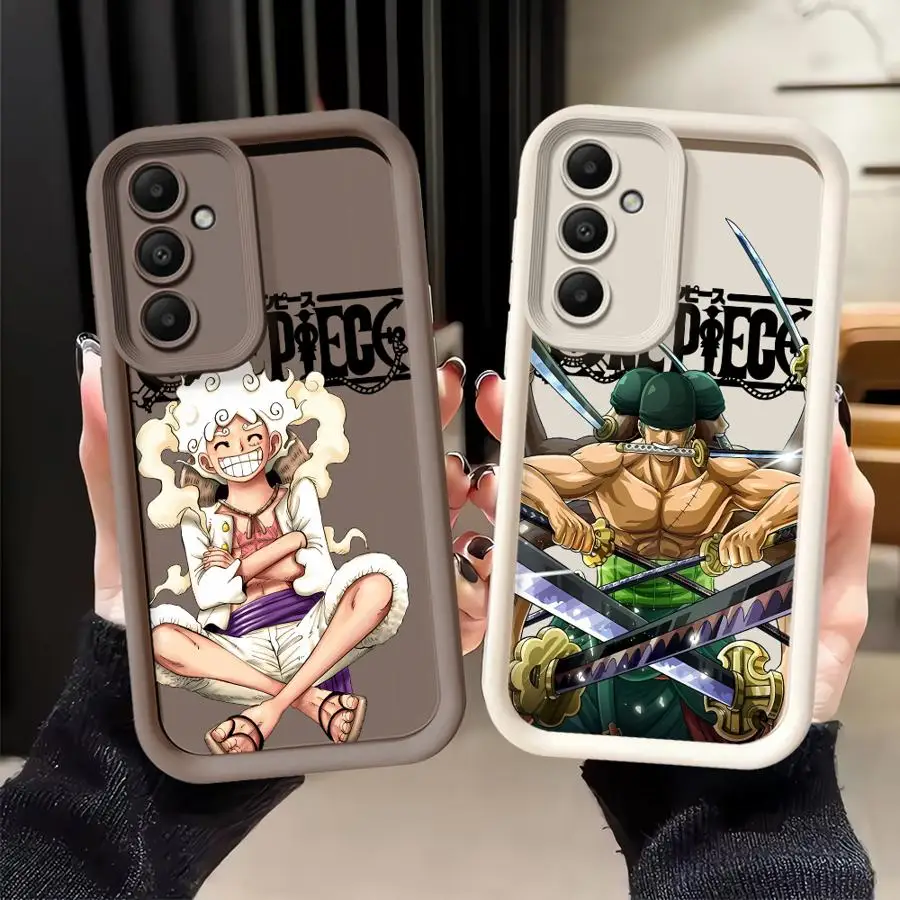 Case for Samsung Galaxy A57 A55 A54 A22 A35 A52 A73 A21s A36 A56 A25 A26 A32 A24 Phone Cover Japan Anime Luffys Zoro