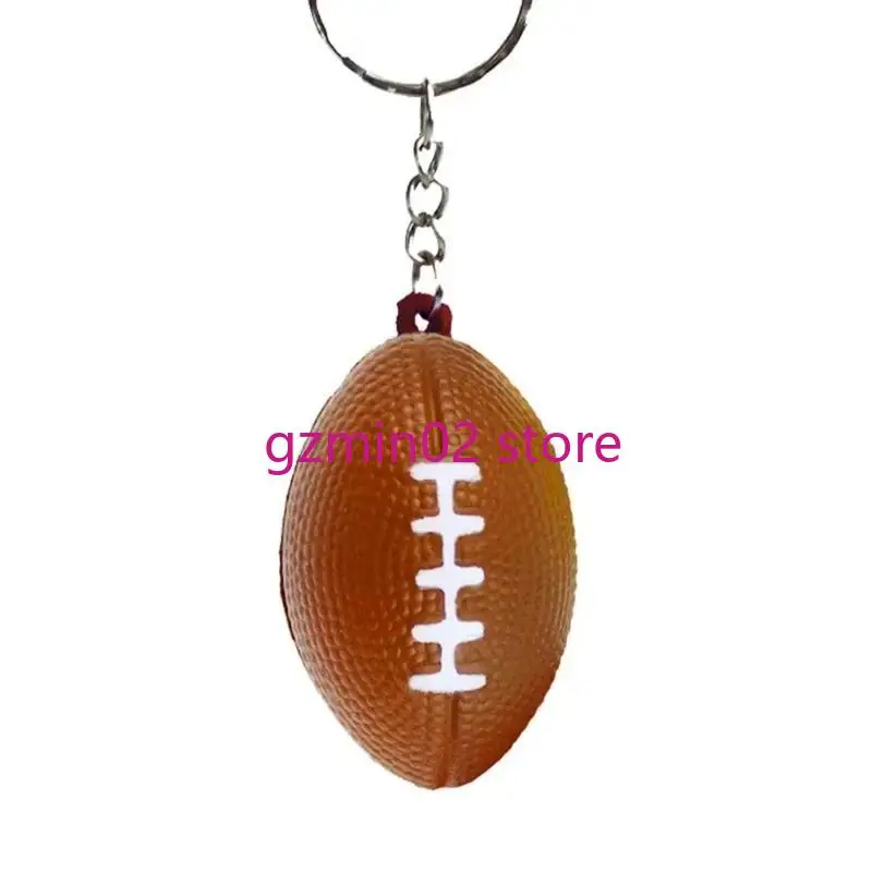

P0UB Small Foam Balls Keychains Pendant Backpack Hangings Decoration for Women Men