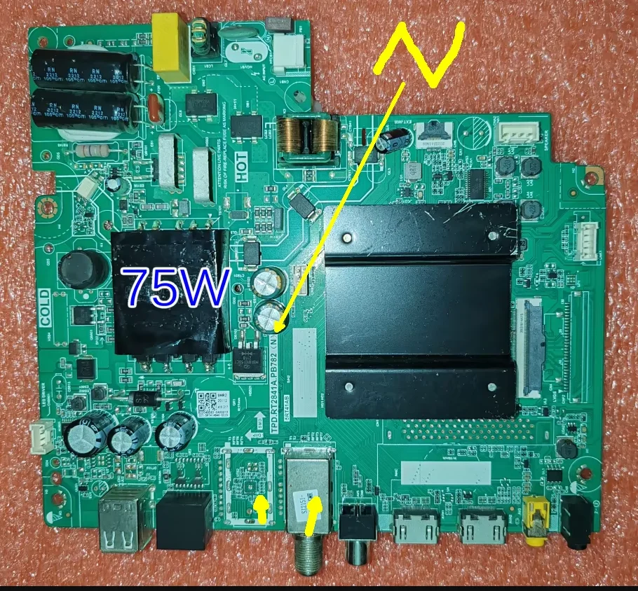 

TPD.RT2841A.PB782(N) 5RT41AB 3-в-1 материнская плата для телевизора с поддержкой Wi-Fi для разрешения 1920x1080