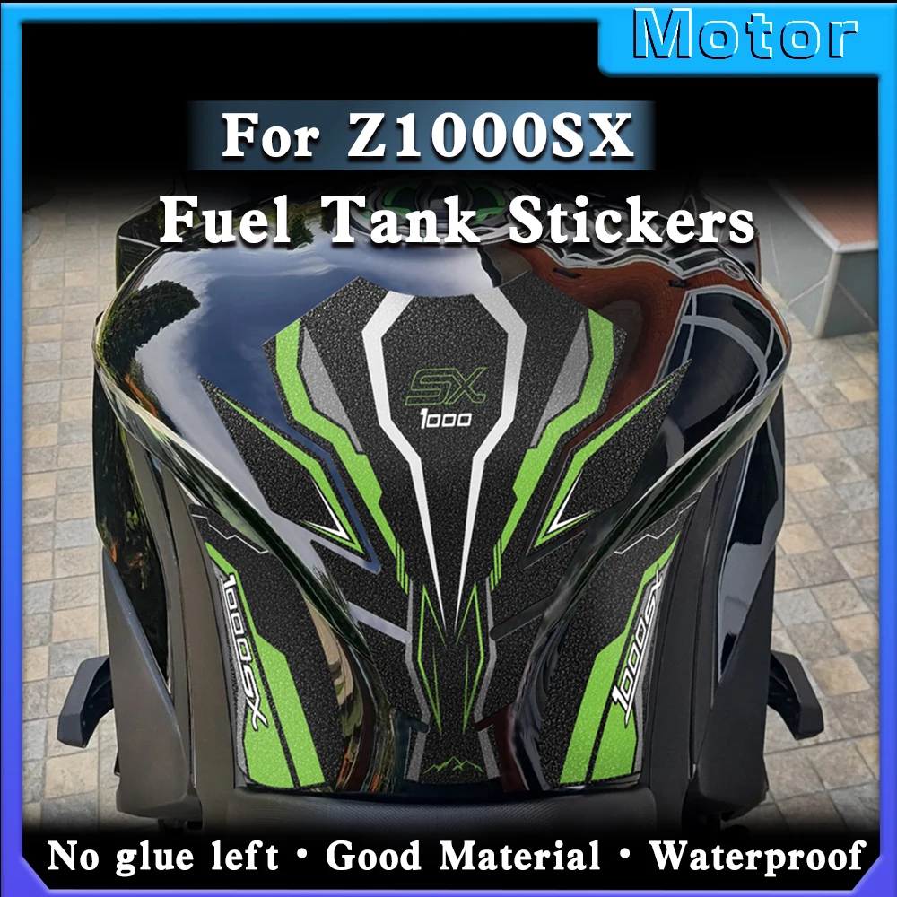 For Z1000SX Ninja 1000 Ninja1000SX 2017-2024 Motorcycle Frosted Fuel Tank Kit Sticker Protection Traction Pad Decals Waterproof 