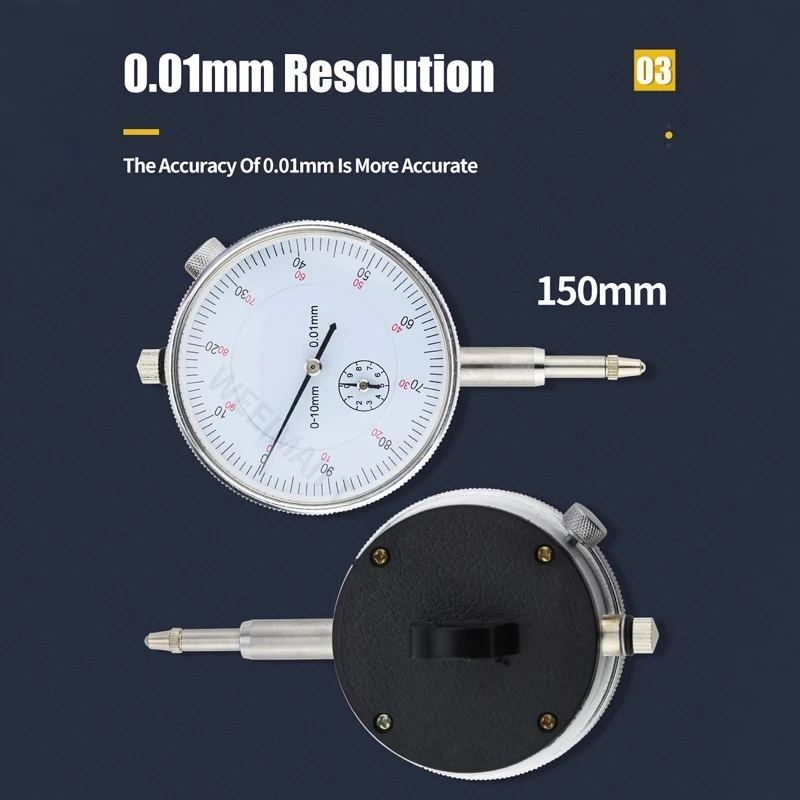 Imagem -03 - Disque Indicador Magnético Titular Gauge Stand Base Micrômetro Ferramenta de Medição 10 mm 010 mm 30 mm 0.8 mm
