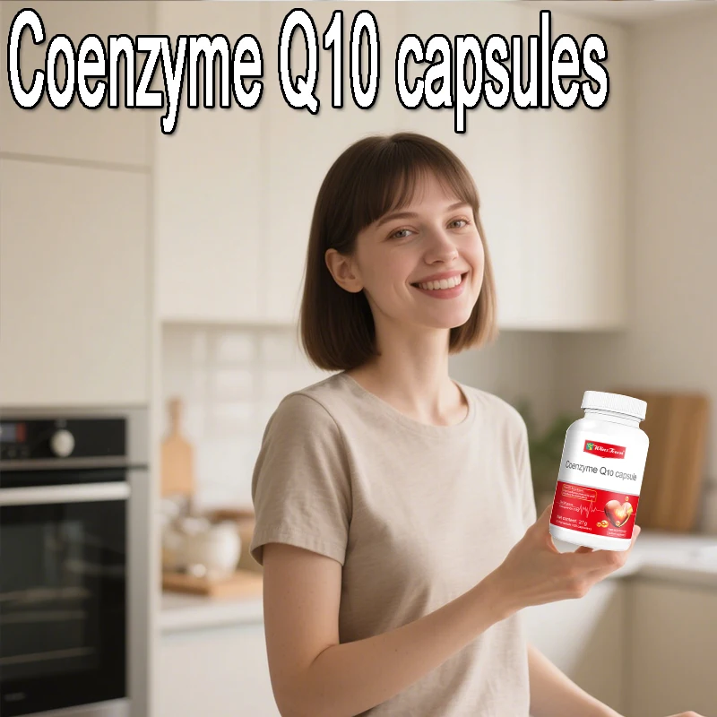 

Coenzyme Q10 capsules provide energy promote cell regeneration and promote skin health as a health food