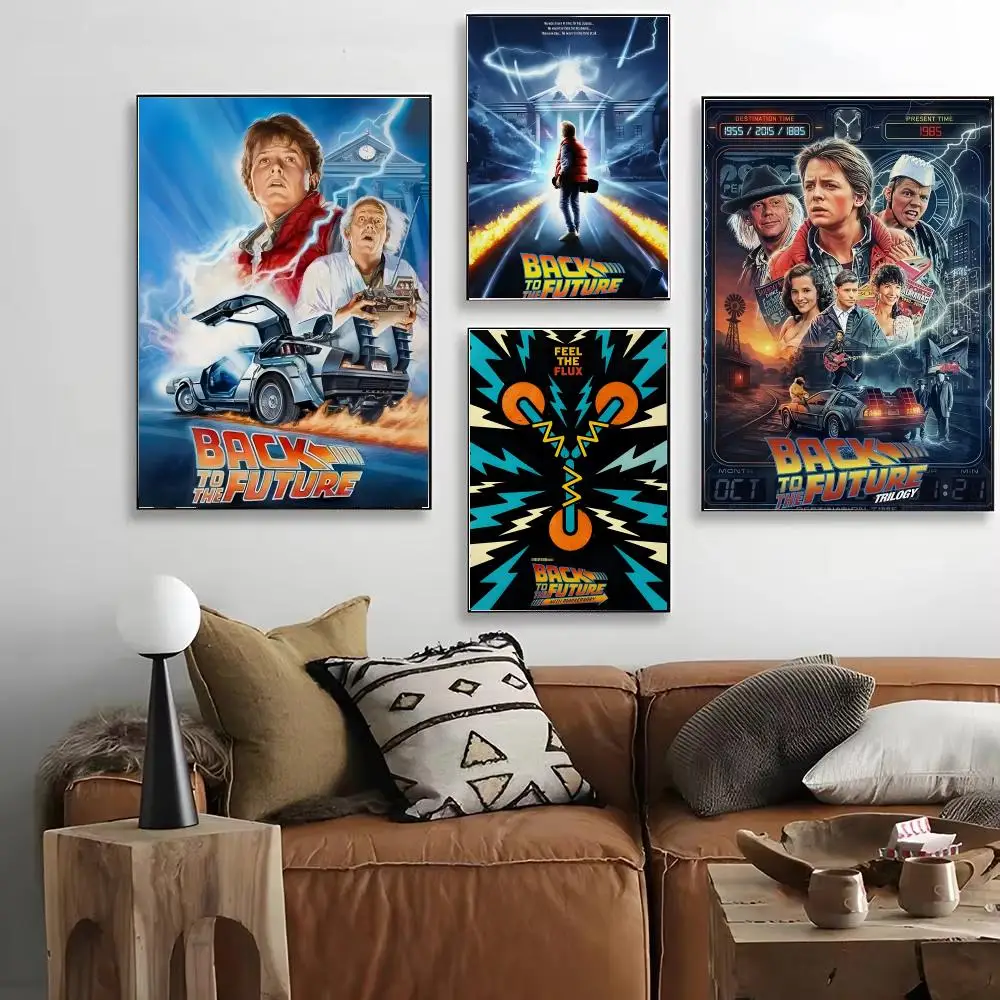 Film B-Back to the F-Future Marty Doc Poster HD Decorative Wall Art for Living Room Bedroom Café Stylish Home Décor Gift