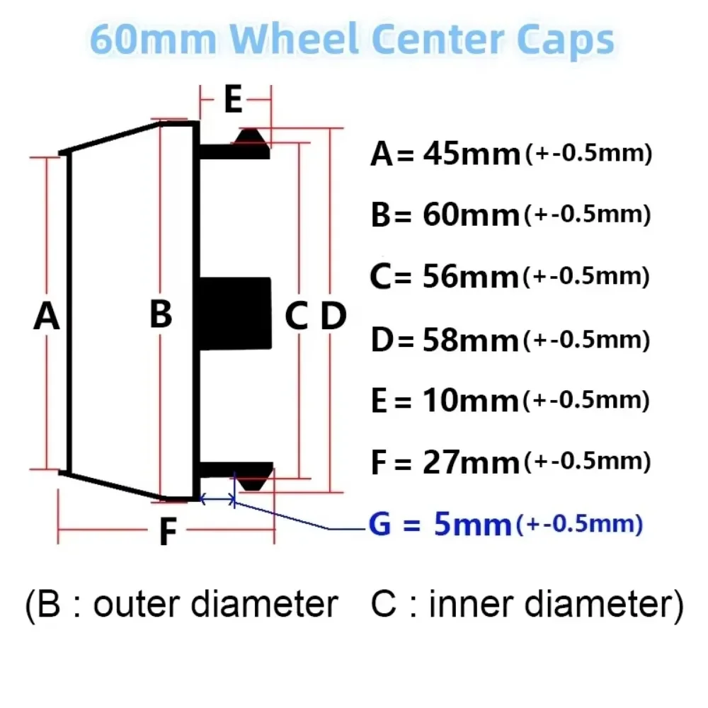 4pcs 60mm Car Wheel Center Caps With Drop Glue ENKEI Badge Carbon Fibre Emblem Logo Rim Centre Hubcap Cover Styling Accessories