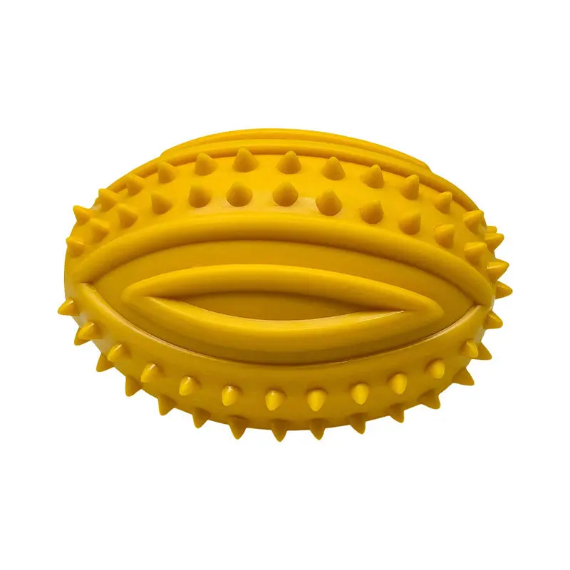 Squeaky olive-shaped toy for teeth cleaning, durable, easy to clean, floating, fun toy for pets and dogs