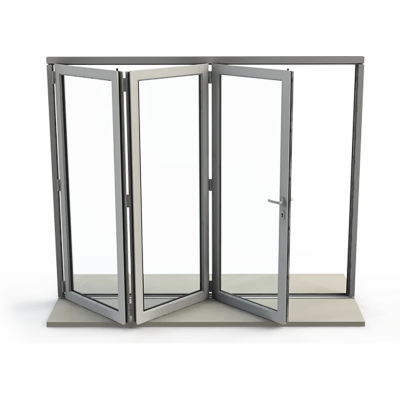 Safety Fold And Slide Aluminium Custom Aluminum Glass Door Interior Glass Door Aluminum Bifold Accordion Door