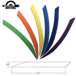 50 PCs Right Wing/ Left Wing 5 InchTraditional Kyudo Feather Archery Fletches Real Turkey Feathers Archery Accessories