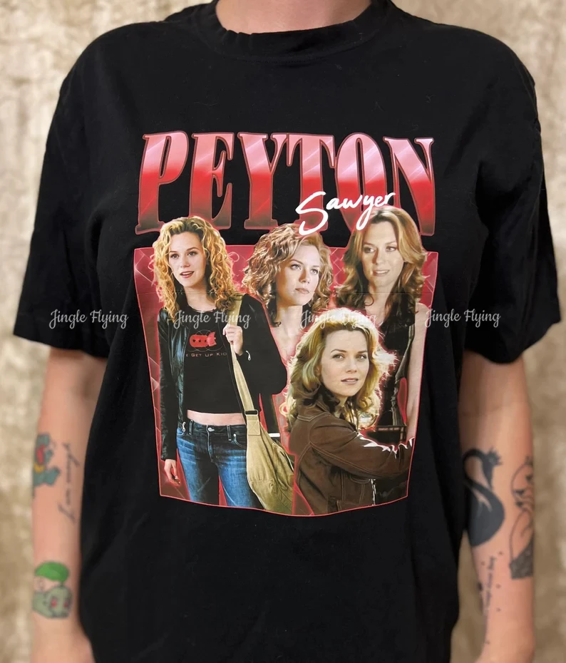 Peyton Sawyer One Tree Hill Hilarie Burton cytat Inspo koszulka z krótkim rękawem bawełniana koszulka Unisex