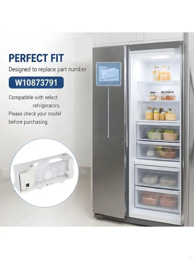   W10873791 Refrigerator Ice Maker Assembly Ice Machine Component Enduring