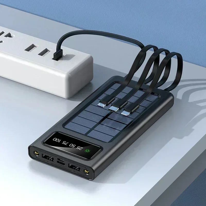Solar Power Bank Super Fast Charging 4in1 6