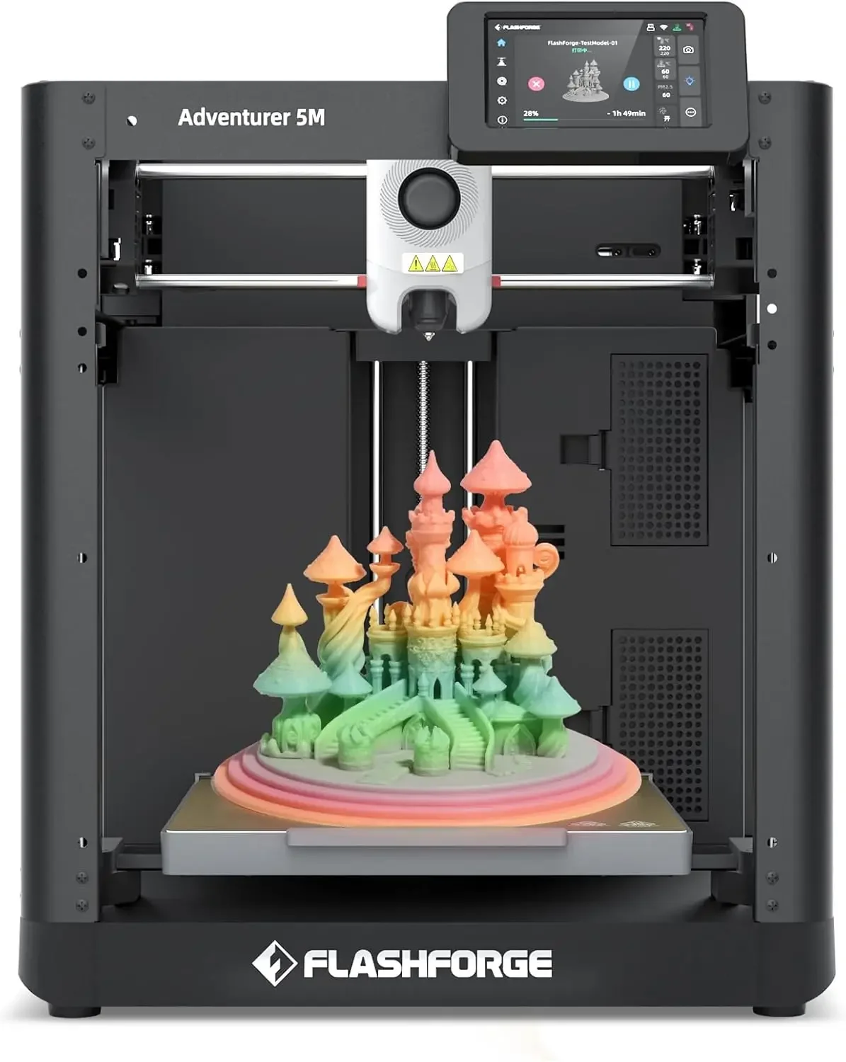 Adventurer 5M 3D Printer for Beginners, 600mm/s Fast Printing, Direct Drive (280°C), Auto-Leveling, 8.7