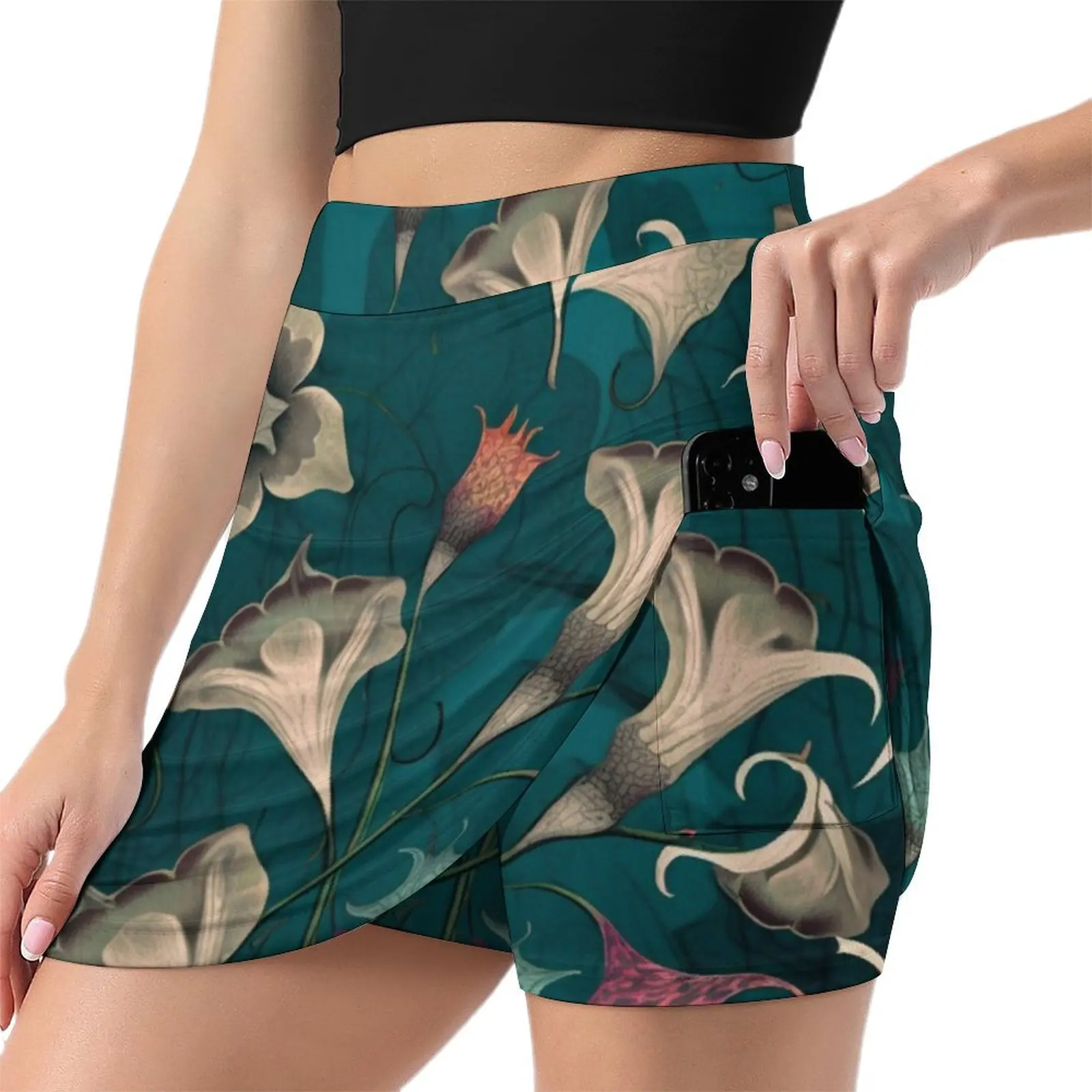 indian. flora Mini Skirt clothes for women Skirt for girls micro mini skirt extreme for woman